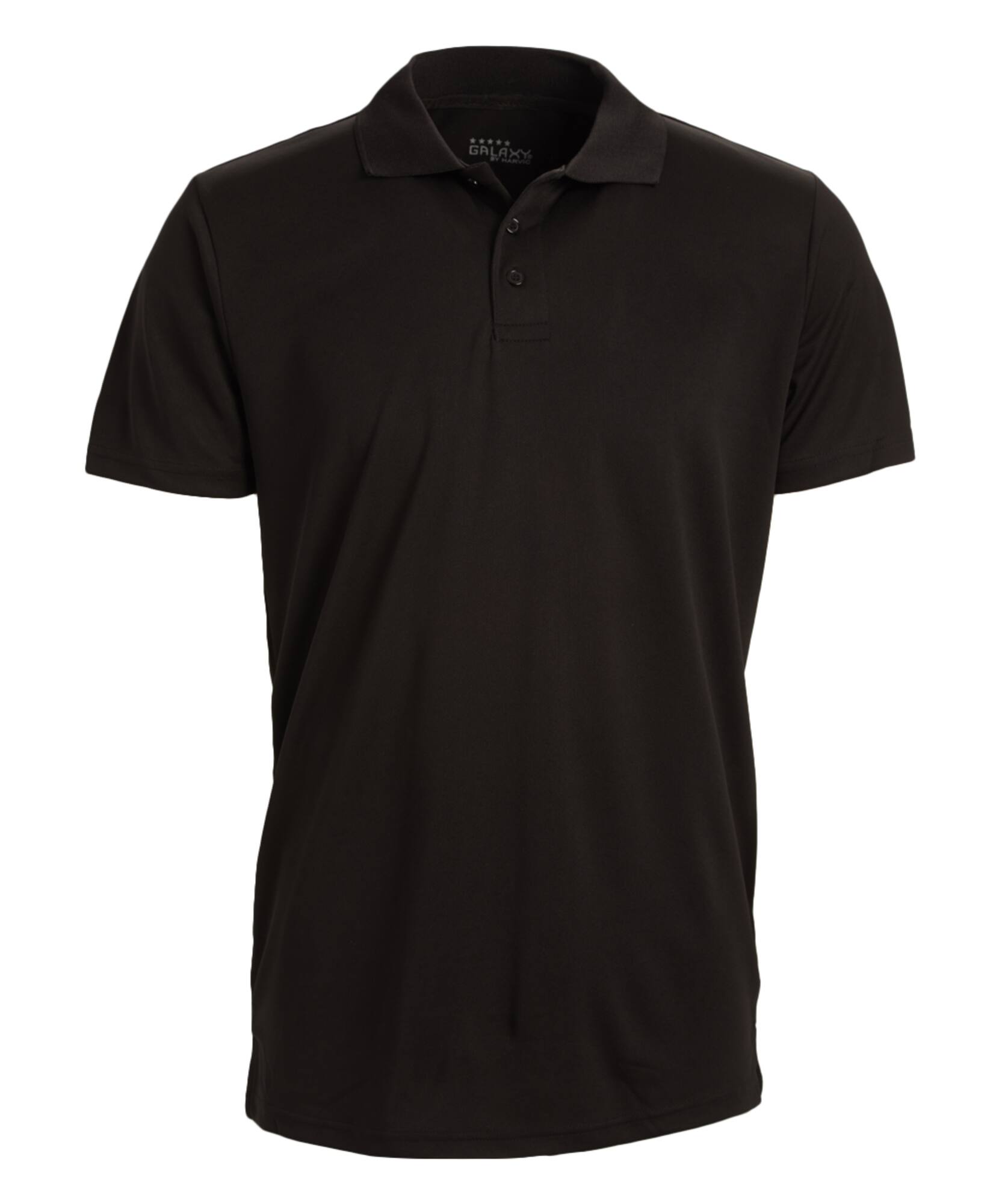Galaxy by Harvic Tagless Dry-Fit Moisture-Wicking Men's Polo Shirt